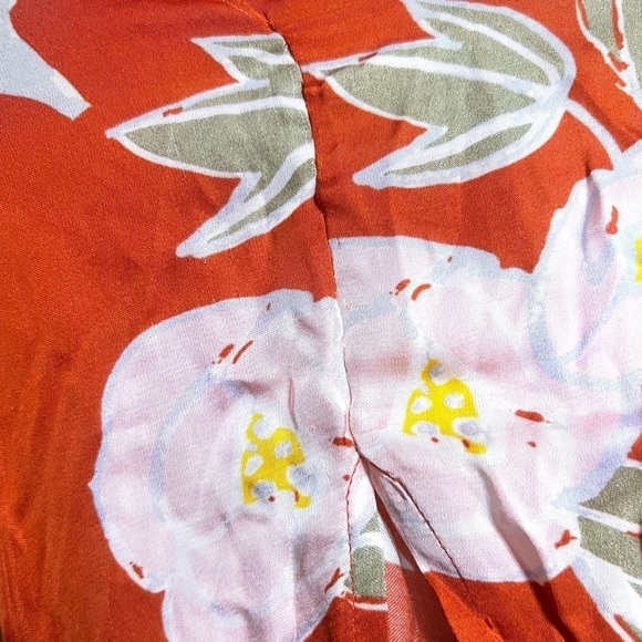 CAROLINA K Floral Satin Sleeveless Halter Neck Tie
Waist Leg Slit Maxi Dress XS - Picture 8 of 8